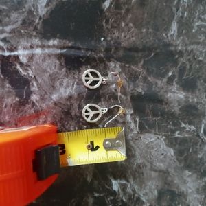Sterling Silver "Peace" Earrings